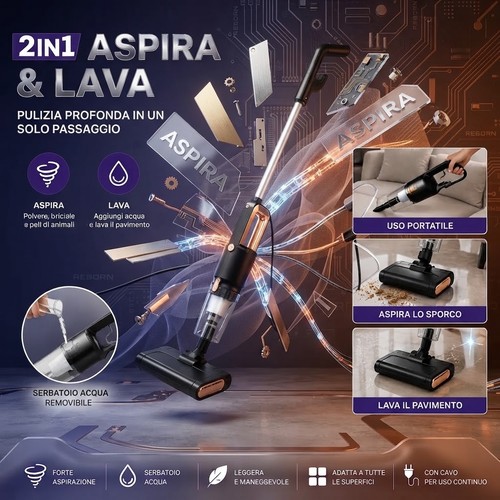 Aspirapolvere lavapavimenti - e,